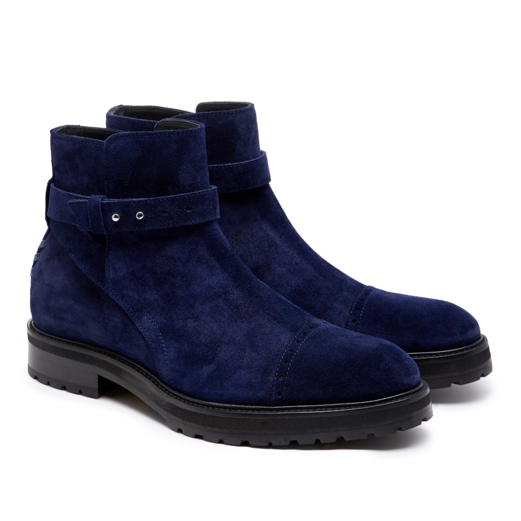 Alexis Jodhpur Navy Suede 2