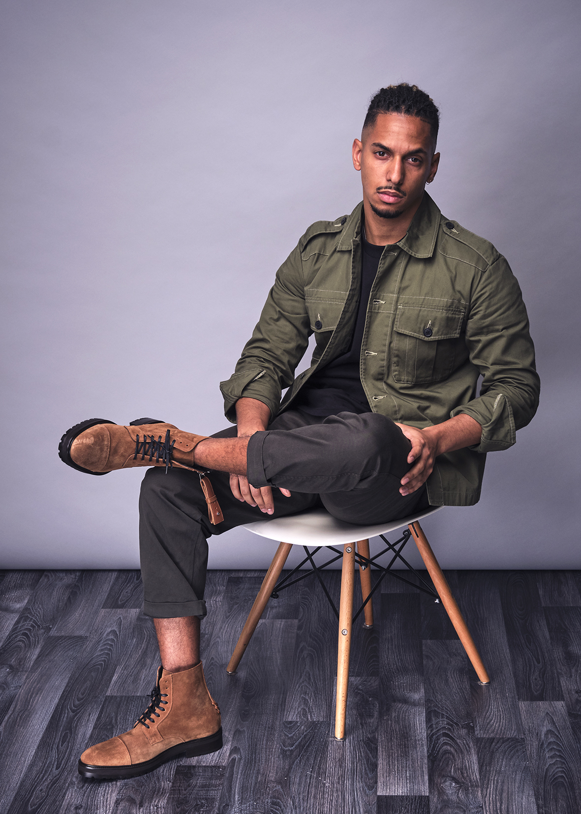 suede military boots