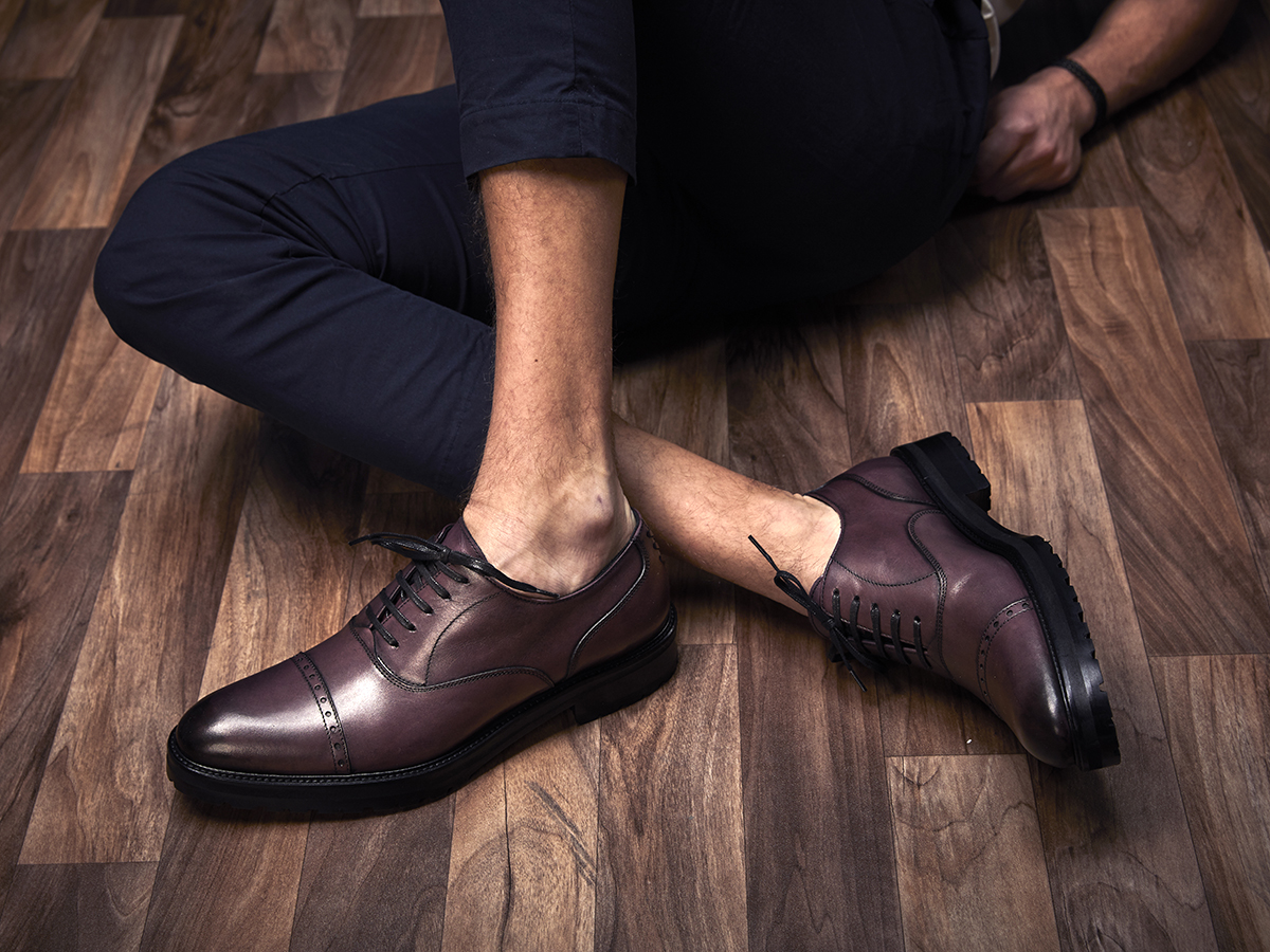 about us burgundy Oxford shoes