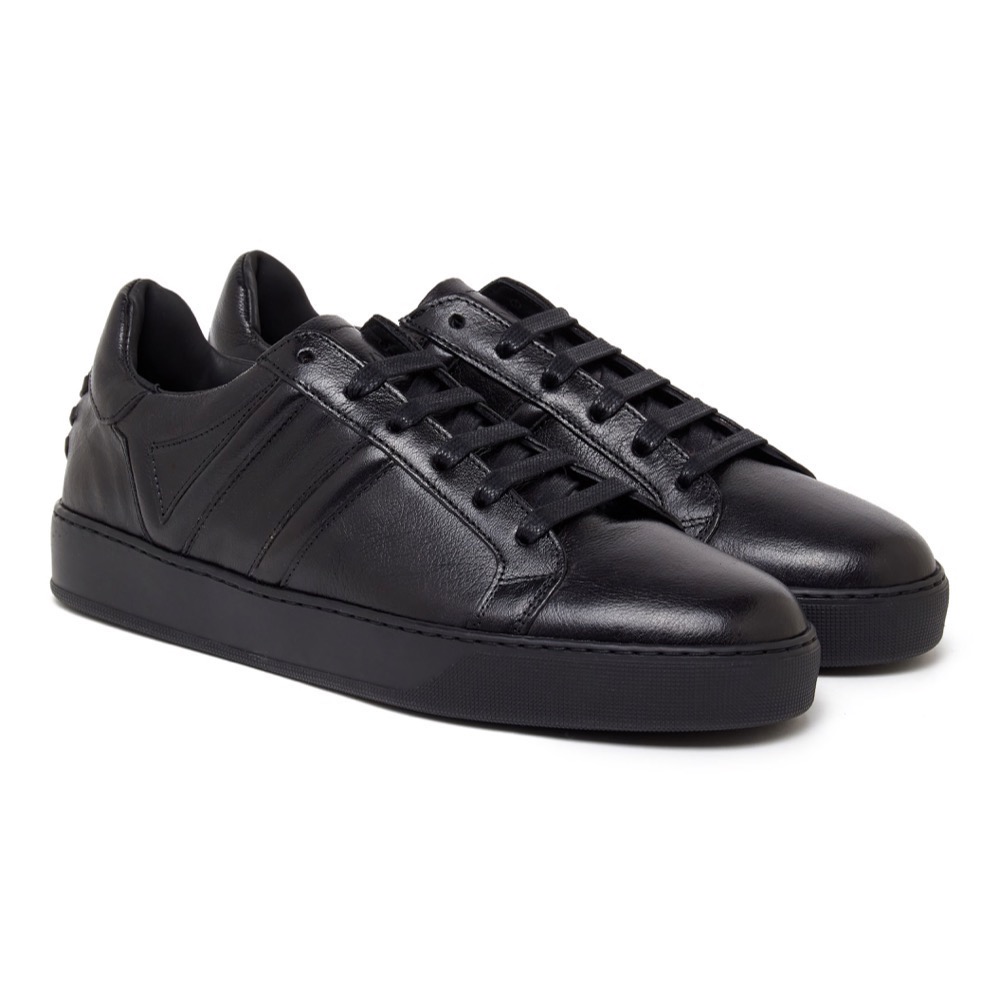 Urban Black Leather Sneakers | VIVVANT