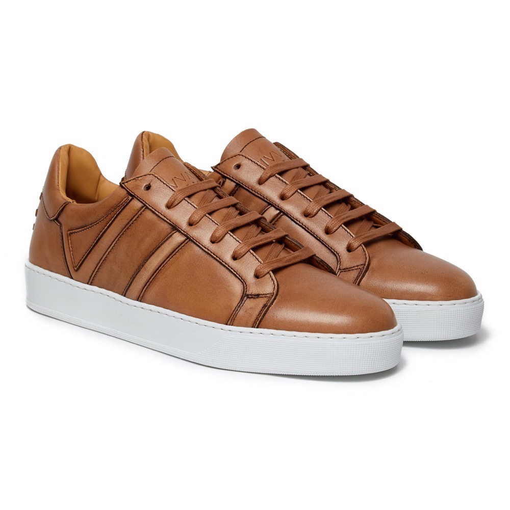 Sneakers Burinish Brown Leather F