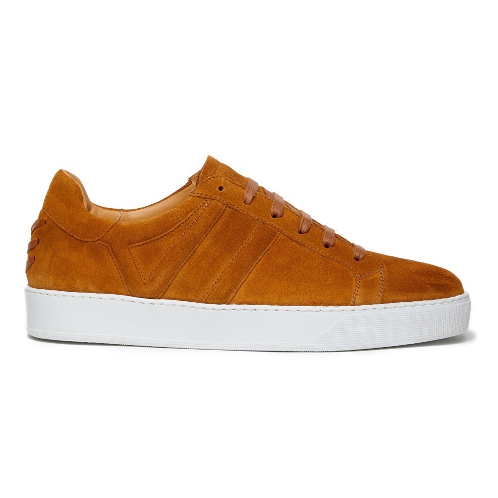 Sneakers Suede Tan S