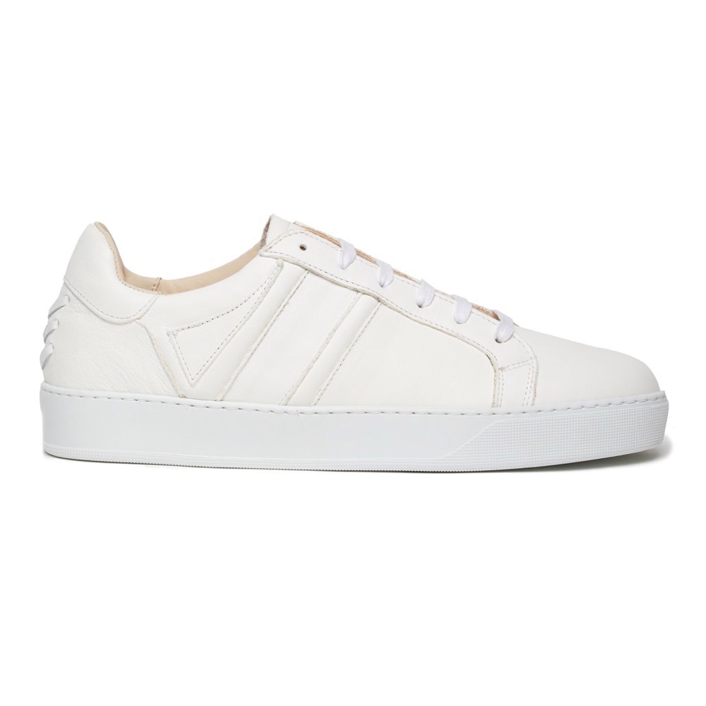 Sneakers White Grainy S