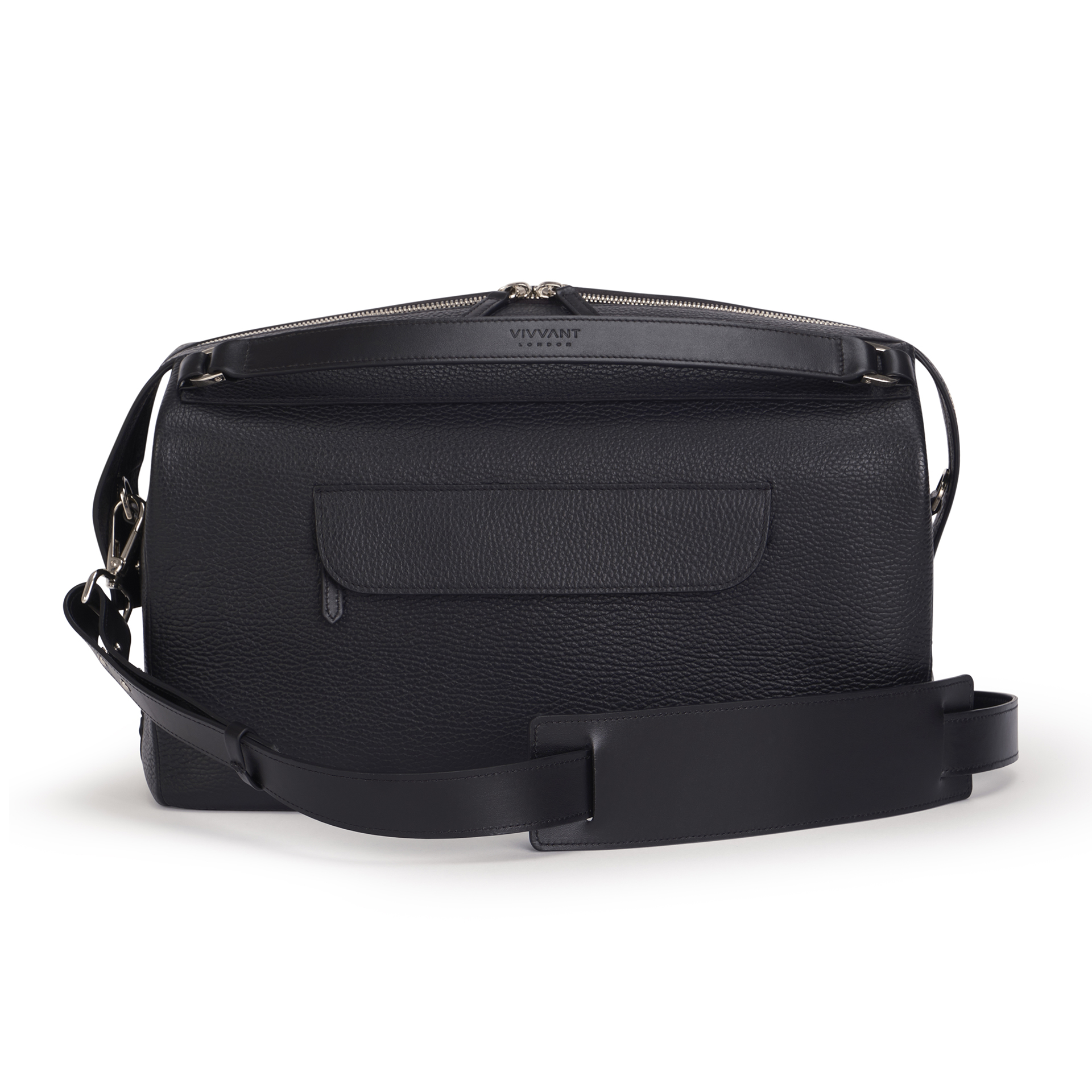 Liberty Black Leather Camera Bag